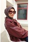 Silk Home Soft Eşarp 73073-15 Kahverengi, Bordo, Saks, Bej