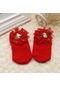 4531854 Kırmızı Bebekler Bebekler Pamuk Ayak Bileği Yay Çorap Bebek Kız Prenses Ilmek Çorap Ayakkabı
