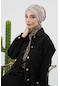 Fularlı Bone Türban,b-81rb Vizon