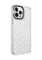 Kilifolsun iPhone Uyumlu 13 Pro Max Kılıf Koruyucu Prizmatik Görünümlü Buzz Kapak Beyaz