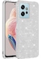 Ekılıf - Xiaomi Redmi Note 12 4g Uyumlu Kılıf Simli Koruyucu Shining Silikon - Gümüş