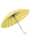 Hyt-küçük Taze Düz 16 Kaburga Otomatik Şemsiye Düz Renk Kavisli Saplı Çift Düz Şemsiye-sarı