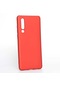 Kilifone - Huawei Uyumlu P30 - Kılıf Mat Renkli Esnek Premier Silikon Kapak - Kırmızı