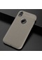 Mutcase - İphone Uyumlu İphone Xr 6.1 - Kılıf Deri Görünümlü Auto Focus Karbon Niss Silikon Kapak - Gri