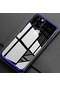 Kilifone - İphone Uyumlu İphone 11 Pro - Kılıf Dört Köşesi Renkli Arkası Şefaf Lazer Silikon Kapak - Mavi