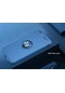 Kilifone - İphone Uyumlu İphone 7 - Kılıf Yüzüklü Auto Focus Ravel Karbon Silikon Kapak - Mavi