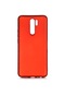 Noktaks - Xiaomi Uyumlu Xiaomi Redmi 9 - Kılıf Mat Renkli Esnek Premier Silikon Kapak - Kırmızı
