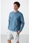 Tommy Life Orman Yeşili Basic O Yaka Rahat Form Erkek Sweatshirt - 88053 Yeşil