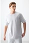 Tommy Life Taş Pamuklu Kalın Yumuşak Dokulu Oversize Fit Basic Erkek T-shirt - 88378 Taş