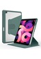 Noktaks - Apple Uyumlu Apple İpad 10.2 8.nesil - Kılıf Dönebilen Ve Stand Olabilen Koruyucu Nayn Tablet Kılıfı - Koyu Yeşil