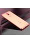 Kilifone - Huawei Uyumlu Mate 10 Lite - Kılıf Dört Köşesi Renkli Arkası Şefaf Lazer Silikon Kapak - Kırmızı
