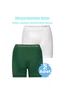 Erkek Dikişsiz/seamless Nefes Alabilen Boxer 2'li Set Beyaz - Yeşil