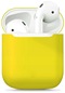 Noktaks - Airpods Uyumlu Airpods - Kılıf Airbag 13 Silikon Kılıf - Sarı