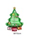 Shape Şekilli Yılbaşı Çam Ağacı Şekilli Folyo Balon 80 X 55 Cm N7 1 Adet Çok Renkli