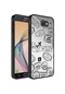 Tecno - Samsung Galaxy Uyumlu J7 Prime / J7 Prime Iı - Kılıf Aynalı Desenli Kamera Korumalı Parlak Mirror Kapak - Seyahat