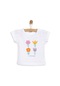 Hellobaby Basic Çiçek Baskılı Tshirt Kız Bebek 24yhlbktst048 Beyaz 24YHLBKTST048_Beyaz