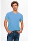 Twn Slim Fit Mavi Düz Örgü Pamuklu T-Shirt 0Ec148551753M