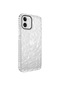 Kilifone - İphone Uyumlu İphone 12 - Kılıf Koruyucu Prizmatik Görünümlü Buzz Kapak - Beyaz