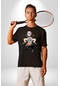 Anime Inosuke Hashibira Demon Slayer Unisex Unisex Siyah Organik Baskılı T-shirt Penye Yüksek Kalite Siyah