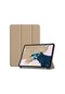 Mutcase - İpad Uyumlu İpad Pro 12.9 2022 M2 - Kılıf Smart Cover Stand Olabilen 1-1 Uyumlu Tablet Kılıfı - Gold
