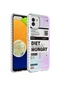 Mutcase - Samsung Uyumlu Galaxy A03 - Kılıf Kenarlı Renkli Desenli Elegans Silikon Kapak - No5