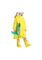 Hyt-yağmurluk Çocuk Karikatür Kapüşonlu Çantalı Takım S-sarı