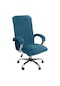 Tavuskuşu Mavisi 1 Takım Kadife Elastik Sandalye Kapak Kalınlaşmış Çıkarılabilir Xlwith Armrest