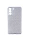 Noktaks - Samsung Galaxy Uyumlu S21 Fe - Kılıf Simli Koruyucu Shining Silikon - Gümüş