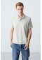 Tommy Life Taş Basic Göğüs Logolu Standart Kalıp Triko Polo Yaka Erkek T-shirt - 87768 Taş