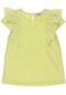 Panço Kız Çocuk fırfır Detaylı T-shirt Yeşil 001