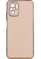 Ekılıf - Xiaomi Redmi Note 10s Uyumlu - Kılıf Parlak Renkli Bark Silikon Kapak - Rose Gold