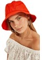Kadın Turuncu Bucket Şapka-20264 - Std