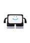 Mutcase - Galaxy Uyumlu Galaxy Tab A 8.0 2019 T290 - Kılıf Tutma Kollu Stand Olabilen Çocuklar İçin Koruyucu Tablet Kılıfı - Siyah