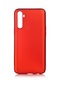 Kilifone - Realme Uyumlu 6 Pro - Kılıf Mat Renkli Esnek Premier Silikon Kapak - Kırmızı