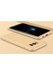 Noktaks - Samsung Galaxy Uyumlu S8 Plus - Kılıf 3 Parçalı Parmak İzi Yapmayan Sert Ays Kapak - Rose Gold