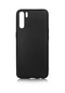 Mutcase - Oppo Uyumlu A91 - Kılıf Mat Renkli Esnek Premier Silikon Kapak - Siyah