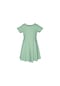 Lovetti Açık Çağla Yeşil Kız Çocuk Düz Basic Kısa Kol Elbise 9560Y025