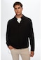 Tween Relaxed Siyah Düz %100 Tencel Etek Ucu Bağcıklı Gömlek 0tc02ph00216m