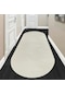 Valery Home Oval Comfort Puffy Overloklu Peluş Yolluk Ekru
