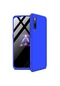 Noktaks - Xiaomi Uyumlu Xiaomi Mi A3 - Kılıf 3 Parçalı Parmak İzi Yapmayan Sert Ays Kapak - Mavi