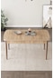 Zümra Serisi, 80x132 Açılabilir Meşe Desen Mdf Mutfak Masası, Yemek Masası