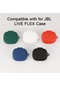Yeşil Darbeye Dayanıklı Silikon Kulaklık Kutusu Jbl Live Flex İçin Anti Drop Anti Parmak İzi Seyahat Kulaklık Kılıfı Kapak Şarj İçin Delikli