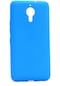 Noktaks - General Mobile Uyumlu General Mobile Gm 5 Plus - Kılıf Mat Renkli Esnek Premier Silikon Kapak - Mavi