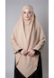 Yavruağzı Pratik Hazır Geçmeli Tesettür Eşarp Medine İpeği Bağcıklı Sufle Hijab 2301 35