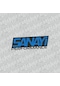Sanayi Performance Sticker Siyah Mavi