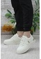 U.s. Polo Assn 0805 Kadın Beyaz Klasik Sneaker Ayakkabı Krem