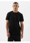 Gap V-everyday Soft Corp Logo Tee 866774000 Kısa Kol Tişört Erkek T-shirt SIYAH