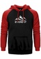 Everest Classic Kırmızı Renk Reglan Kol Kapşonlu Sweatshirt