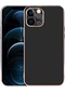 Ekılıf - İphone 12 Pro Max Uyumlu Kılıf Kamera Korumalı Renkli Viyana Kapak - Siyah