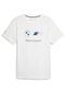 Puma Bmw Mms Ess Logo Tee Puma White Erkek T-shirt-27039-beyaz